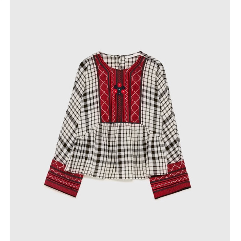 ZARA- CHECKED TOP 😍😍😍brand new - Picture 1 of 7